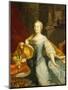 Portrait of the Empress Maria-Theresa, 1749-Johann Gottfried Auerbach-Mounted Giclee Print