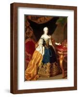 Portrait of the Empress Maria Theresa of Austria (1717-80)-Martin van Meytens-Framed Giclee Print