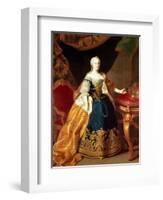 Portrait of the Empress Maria Theresa of Austria (1717-80)-Martin van Meytens-Framed Giclee Print