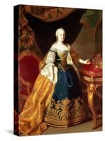 Portrait of the Empress Maria Theresa of Austria (1717-80)-Martin van Meytens-Stretched Canvas