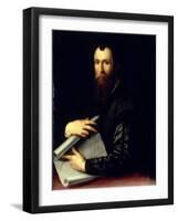 Portrait of the Engineer Luca Martini-Agnolo Bronzino-Framed Giclee Print