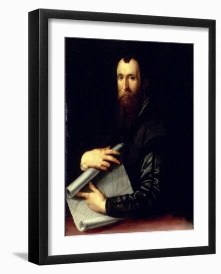 Portrait of the Engineer Luca Martini-Agnolo Bronzino-Framed Giclee Print