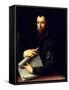 Portrait of the Engineer Luca Martini-Agnolo Bronzino-Framed Stretched Canvas