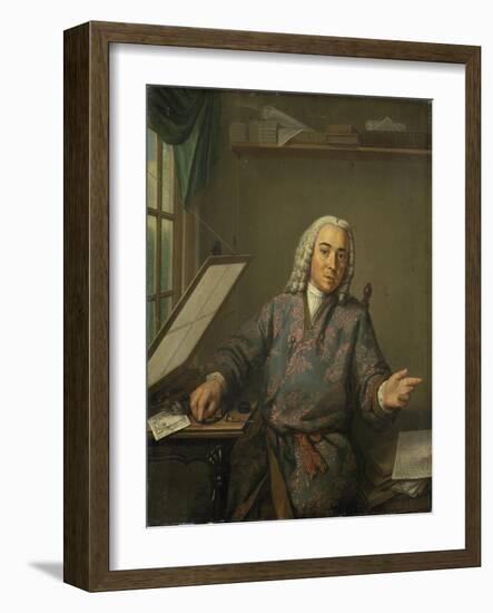 Portrait of the Engraver Jan Casper Philips-Tibout Regters-Framed Art Print