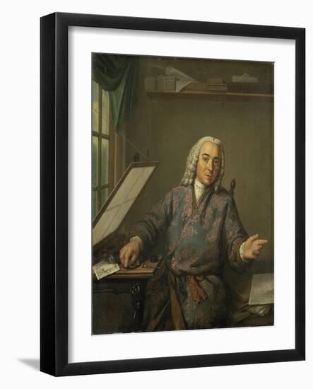 Portrait of the Engraver Jan Casper Philips-Tibout Regters-Framed Art Print