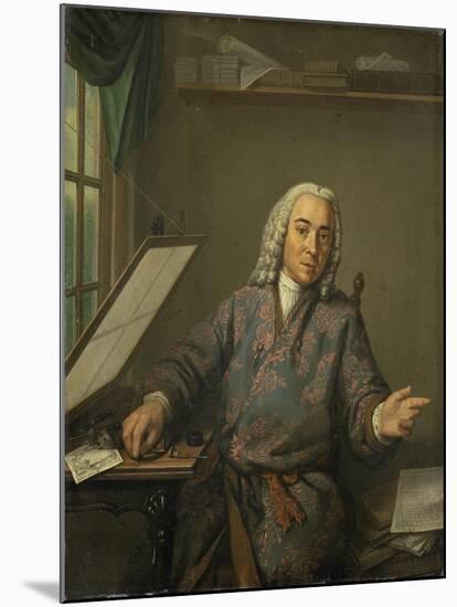 Portrait of the Engraver Jan Casper Philips-Tibout Regters-Mounted Art Print