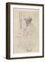 Portrait of the Engraver Joseph Tourny, 1857-Edgar Degas-Framed Giclee Print
