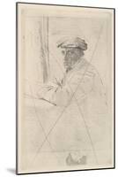 Portrait of the Engraver Joseph Tourny, 1857-Edgar Degas-Mounted Giclee Print