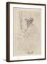 Portrait of the Engraver Joseph Tourny, 1857-Edgar Degas-Framed Giclee Print