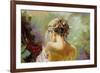 Portrait Of The Exposed Girl Behind-balaikin2009-Framed Art Print