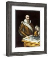 Portrait of the First Duke of Sully, Maximilien De Bethune by Frans Pourbus the Younger-null-Framed Giclee Print