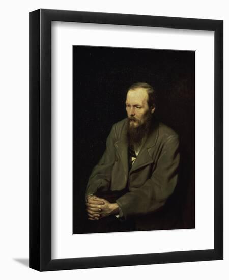 Portrait of the Fyodor Dostojevsky-Vasili Grigorevich Perov-Framed Giclee Print