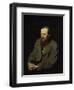 Portrait of the Fyodor Dostojevsky-Vasili Grigorevich Perov-Framed Premium Giclee Print