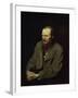 Portrait of the Fyodor Dostojevsky-Vasili Grigorevich Perov-Framed Giclee Print