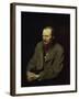 Portrait of the Fyodor Dostojevsky-Vasili Grigorevich Perov-Framed Giclee Print