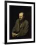 Portrait of the Fyodor Dostojevsky-Vasili Grigorevich Perov-Framed Giclee Print