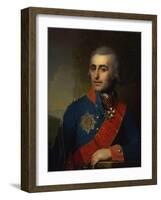 Portrait of the General-Aide-De-Camp Count Pyotr Tolstoy (1761-184)-Vladimir Lukich Borovikovsky-Framed Giclee Print