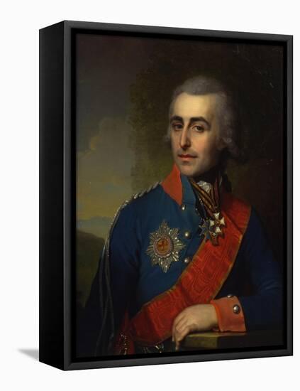 Portrait of the General-Aide-De-Camp Count Pyotr Tolstoy (1761-184)-Vladimir Lukich Borovikovsky-Framed Stretched Canvas