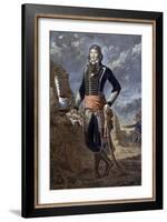 Portrait of the General Marceau after a Painting by Antoine Louis Francois Sergent-null-Framed Giclee Print