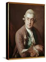 Portrait of the German Composer Johan Christian Bach-Thomas Gainsborough-Stretched Canvas