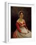 Portrait of the Girl (Oil on Canvas, 19Th Century)-Jean Baptiste Camille Corot-Framed Giclee Print