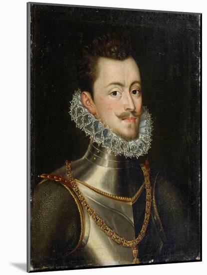 Portrait of the Governor of the Habsburg Netherlands Don John of Austria, 16th Century-Alonso Sanchez Coello-Mounted Giclee Print