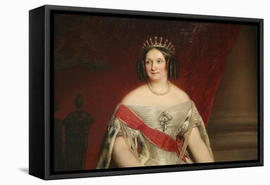 Portrait of the Grand Duchess Anna Pavlovna, 1849-Nicaise De Keyser-Framed Stretched Canvas