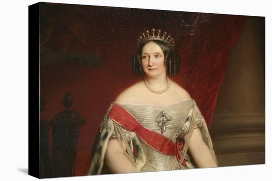 Portrait of the Grand Duchess Anna Pavlovna, 1849-Nicaise De Keyser-Stretched Canvas