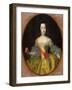 Portrait of the Grand Duchess Ekaterina Alekseyevna, (1729-179), C1745-Georg-Christoph Grooth-Framed Giclee Print