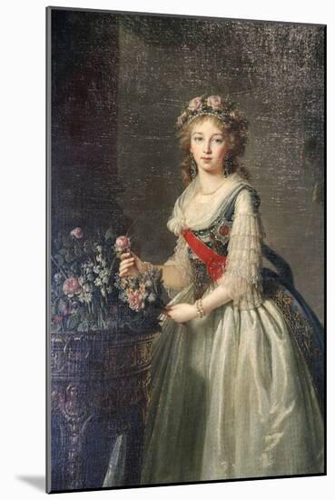 Portrait of the Grand Duchess Elizabeth Alexeyevna, 1795-Elisabeth Louise Vigee-LeBrun-Mounted Giclee Print