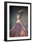 Portrait of the Grand Duchess Maria Feodorovna, 1777-Alexander Roslin-Framed Giclee Print