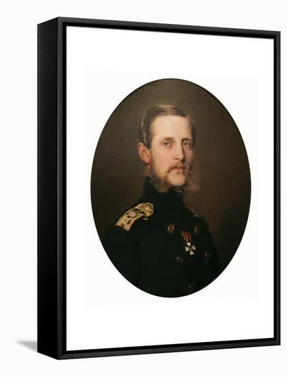 Portrait of the Grand Duke Konstantin Nikolaevich, 1859-Franz Xaver Winterhalter-Framed Stretched Canvas