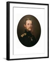 Portrait of the Grand Duke Konstantin Nikolaevich, 1859-Franz Xaver Winterhalter-Framed Giclee Print