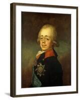 Portrait of the Grand Duke Paul Petrovich (Future Tsar Paul I)-Vladimir Lukich Borovikovsky-Framed Giclee Print