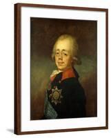 Portrait of the Grand Duke Paul Petrovich (Future Tsar Paul I)-Vladimir Lukich Borovikovsky-Framed Giclee Print