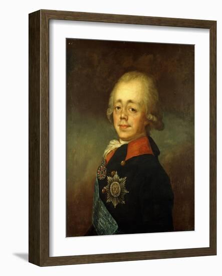 Portrait of the Grand Duke Paul Petrovich (Future Tsar Paul I)-Vladimir Lukich Borovikovsky-Framed Giclee Print