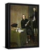 Portrait of the Haarlem Notary Wernerus Kahne with His Clerk Jan Bosch-Wybrand Hendriks-Framed Stretched Canvas