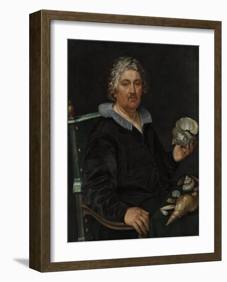 Portrait of the Haarlem Shell Collector Jan Govertsen Van Der Aer, 1603-Hendrick Goltzius-Framed Giclee Print