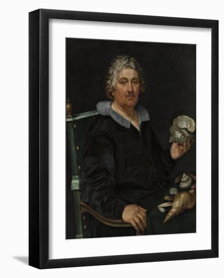 Portrait of the Haarlem Shell Collector Jan Govertsen Van Der Aer, 1603-Hendrick Goltzius-Framed Giclee Print