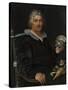 Portrait of the Haarlem Shell Collector Jan Govertsen Van Der Aer, 1603-Hendrick Goltzius-Stretched Canvas