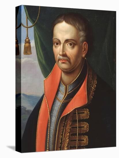 Portrait of the Hetman Ivan Mazepa (1639-170)-Stepan Zemlykov-Stretched Canvas