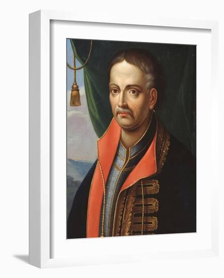 Portrait of the Hetman Ivan Mazepa (1639-170)-Stepan Zemlykov-Framed Giclee Print