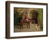 Portrait of the High Sheriff of the County of Rutland on His Bay Hunter Before Hambleton Hall, 1889-William Woodhouse-Framed Giclee Print
