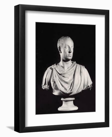 Portrait of the Holy Roman Emperor Francis I (1708-65) (Marble) (See also 82132)-Antonio Canova-Framed Giclee Print