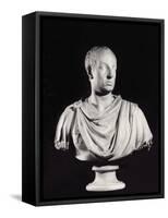 Portrait of the Holy Roman Emperor Francis I (1708-65) (Marble) (See also 82132)-Antonio Canova-Framed Stretched Canvas