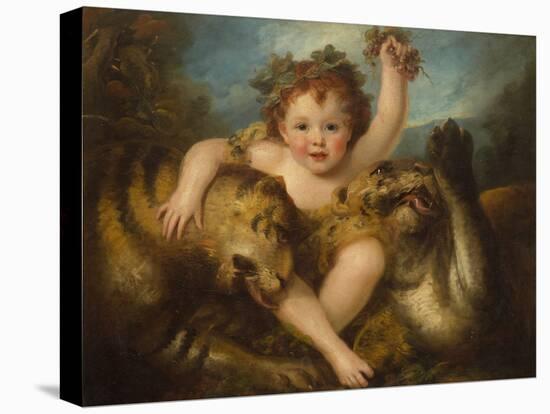 Portrait of the Hon George Lamb, as the Infant Bacchus-Maria Hadfield Cosway-Stretched Canvas