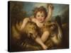 Portrait of the Hon George Lamb, as the Infant Bacchus-Maria Hadfield Cosway-Stretched Canvas