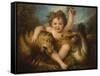 Portrait of the Hon George Lamb, as the Infant Bacchus-Maria Hadfield Cosway-Framed Stretched Canvas