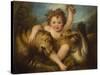 Portrait of the Hon George Lamb, as the Infant Bacchus-Maria Hadfield Cosway-Stretched Canvas