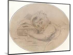 Portrait of the Hon. Henry Burrell as a Child, 1784, (1917)-John Downman-Mounted Giclee Print